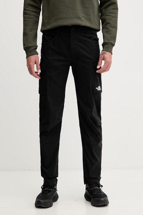 The North Face spodnie trekkingowe męskie Exploration Cargo czarne NF0A8EC6JK31