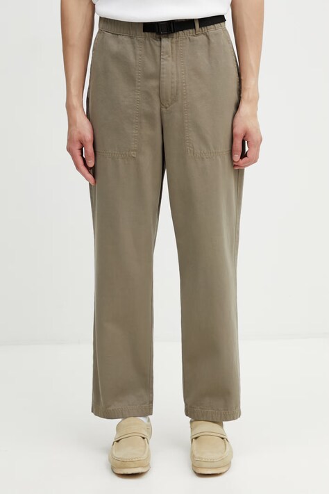 Barbour MTR0802OL72 παντελόνι βαμβακερά Ανδρικά πράσινα κανονικά Grendle