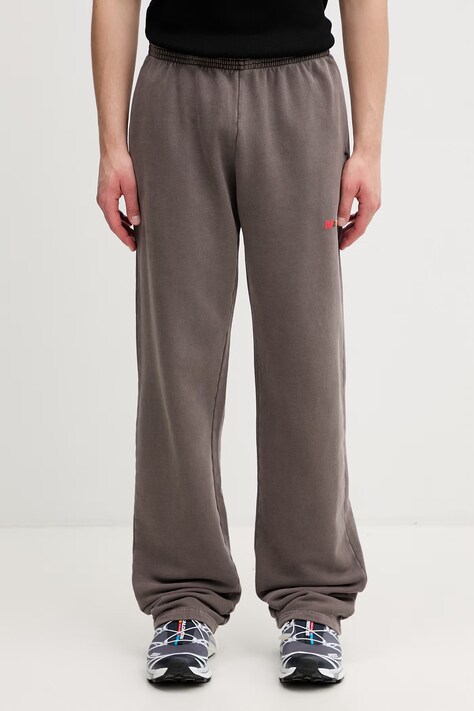 Martine Rose спортивні штани чоловічі бавовняні коричневі high waist 687JS02700