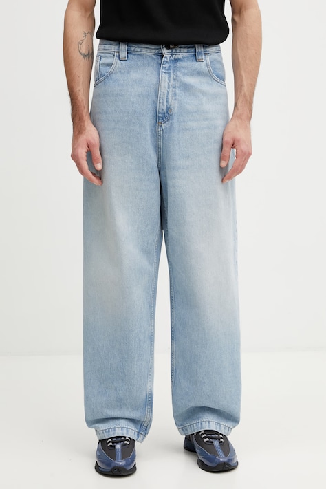 Carhartt WIP Brandon Pant jeansy relaxed fit męskie niebieskie I035893.01WU