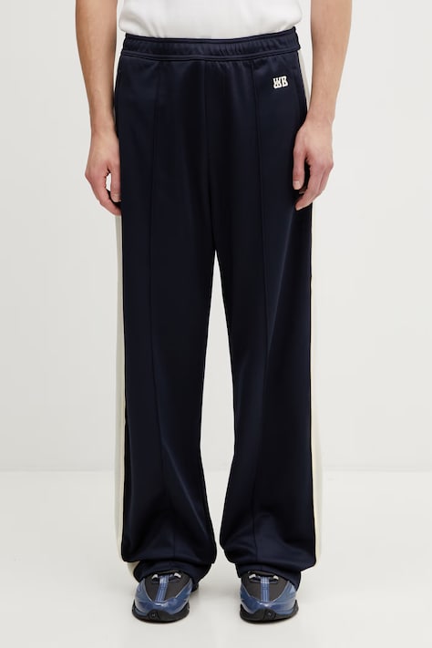 Wales Bonner Motion Track спортивные штаны с хлопком для мужчин тёмно-синие