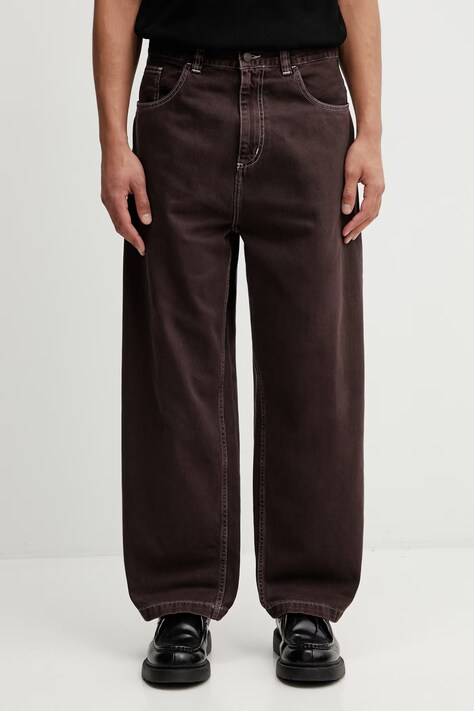 Carhartt WIP Brandon Pant jeansy relaxed fit męskie brązowe I034809.3IS4J
