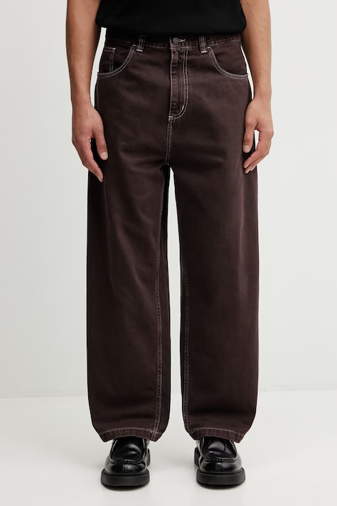 Carhartt WIP Brandon Pant jeansy relaxed fit męskie brązowe I034809.3IS4J