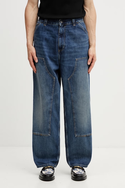 Carhartt WIP OG Double Knee Pant jeansy loose męskie niebieskie I036733.014L