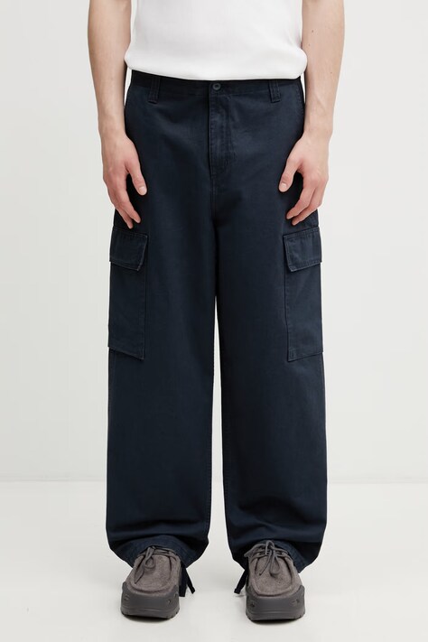 Carhartt WIP Kade Cargo Pant spodnie cargo bawełniane męskie granatowe regular waist I035585.3IW06
