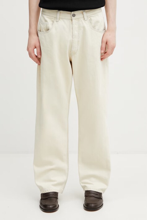 No Problemo Bleached Bagi jeansy relaxed fit męskie beżowe NP3020205