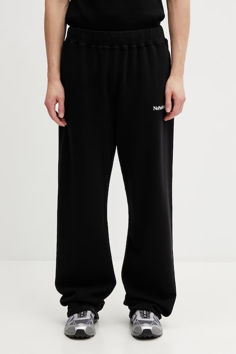 No Problemo Mini Problemo Straight spodnie dresowe bawełniane męskie czarne NP3001005