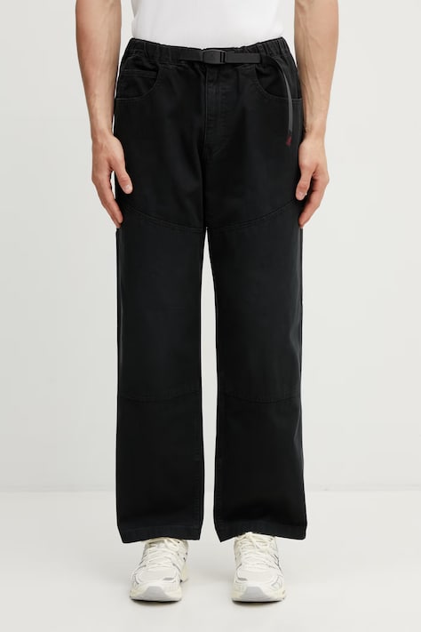 Gramicci TAOS CANVAS PANT spodnie wide leg bawełniane męskie czarne G6SM.P008