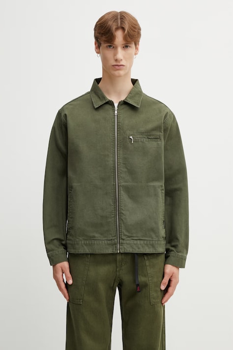 Gramicci TAOS CANVAS JACKET демисезонная куртка из хлопка для мужчин зелёная G6SM.J009