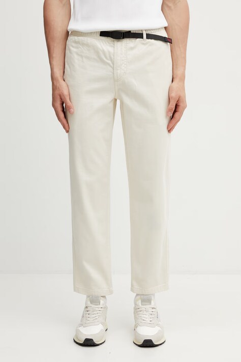 Gramicci W'S GRAMICCI PANT spodnie bawełniane męskie beżowe regular waist G202.OGT