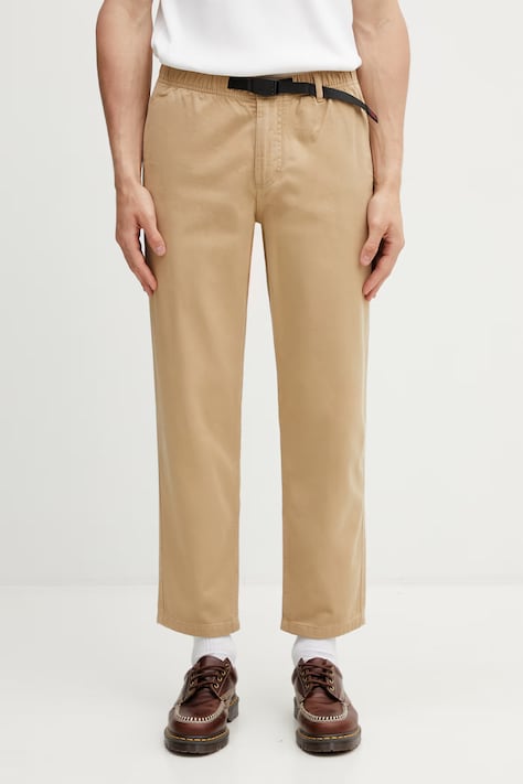 Gramicci W'S GRAMICCI PANT spodnie bawełniane męskie beżowe regular waist G202.OGT