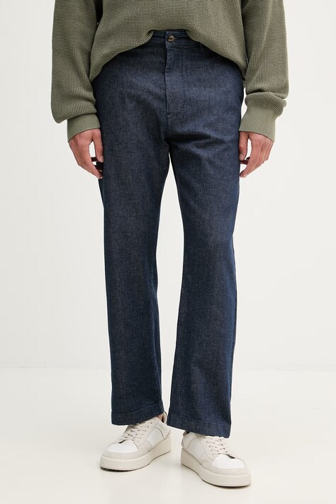 United Colors of Benetton spodnie męskie granatowe regular waist 4OPPUF06A