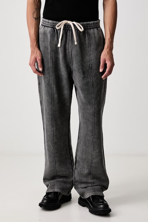 Represent Spodnie dresowe bawełniane męskie szare regular waist INM4672.47
