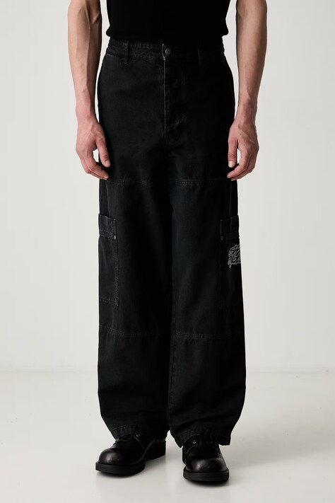 Off-White Vintage Cot панталон карго от памук мъжки черен 44XCF04ES26F001001