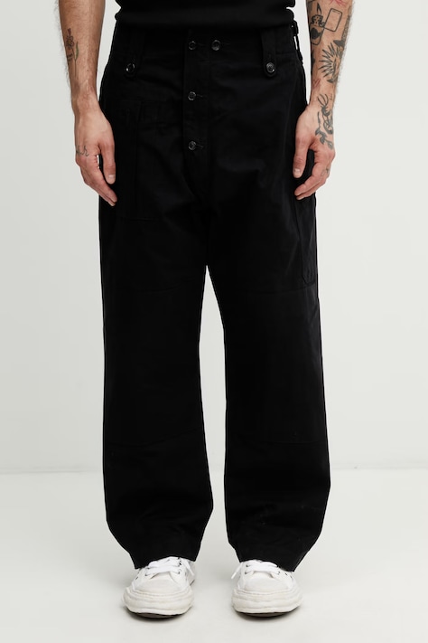 Needles штани cargo чоловічі чорні high waist SX141