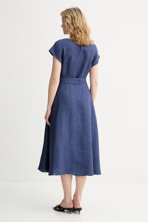 Weekend Max Mara сукня лляна ESORDIO — фото 3
