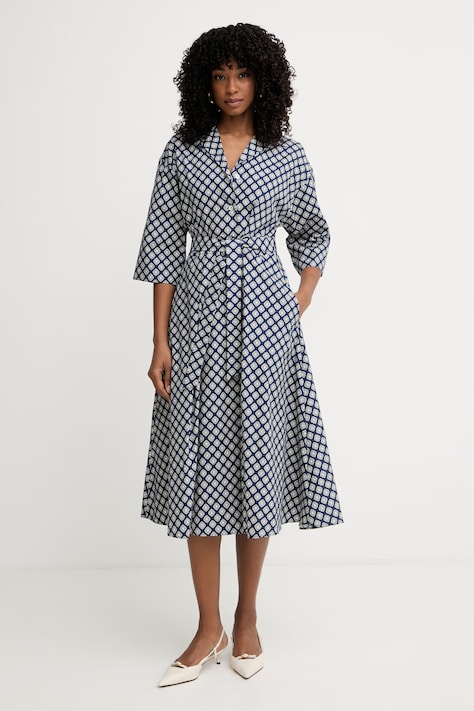 Weekend Max Mara šaty bavlněné UNIGENO modré 2615221102600