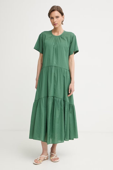 Weekend Max Mara rochie ALLORO verde simplă 2615231012600
