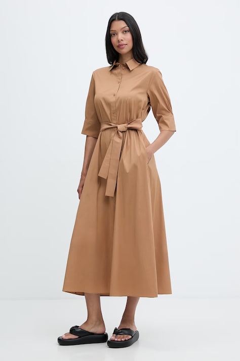 Max Mara Beachwear sukienka plażowa damska COGNAC 2616221029600