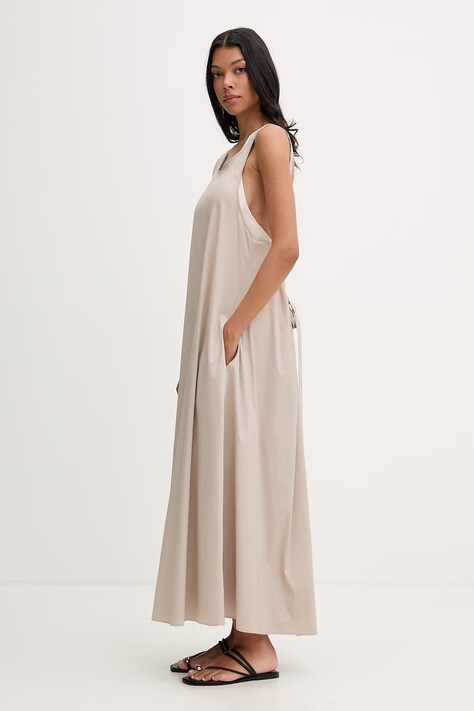 Max Mara Beachwear sukienka plażowa damska SETA beżowa 2616221039600