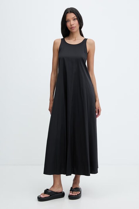 Max Mara Beachwear Плажна рокля дамска SETA черна 2616221039600