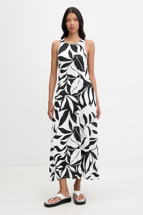 Max Mara Beachwear šaty z viskózy PASTE bílé 2616621069600