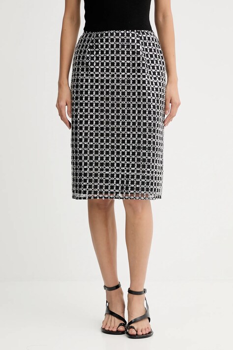 Rotate fustă culoarea negru, 115453100