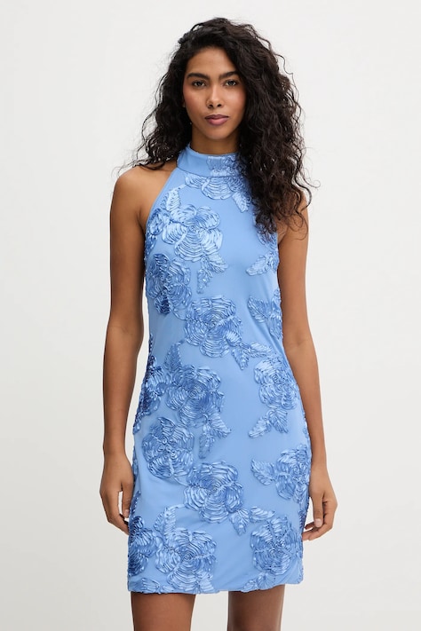 Rotate sukienka kolor niebieski mini dopasowana 1160111321