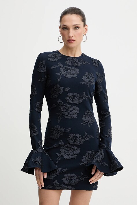 Rotate sukienka kolor granatowy mini prosta 1151182318