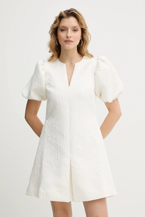 Stine Goya sukienka kolor beżowy mini rozkloszowana SG-PS26-D187-2448