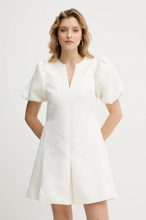 Stine Goya sukienka kolor beżowy mini rozkloszowana SG-PS26-D187-2448