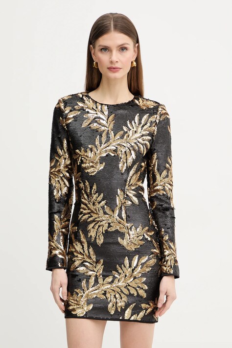 Marciano by Guess sukienka DAISY kolor czarny mini prosta 6RGK01 6358A