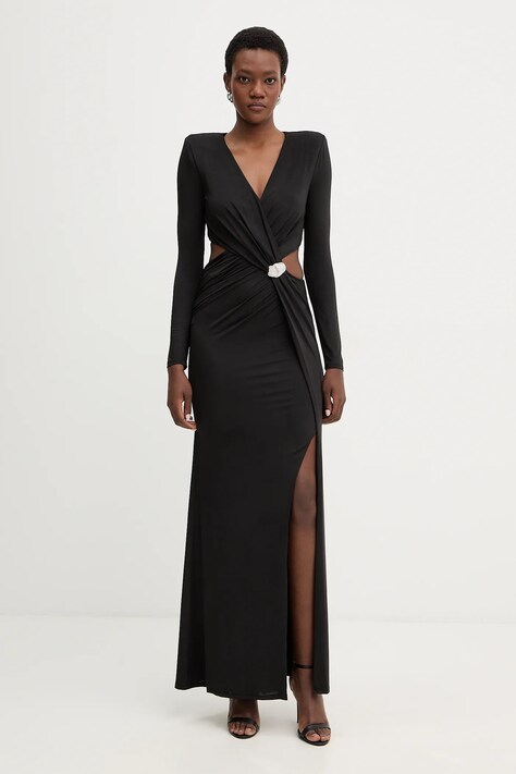 Marciano by Guess sukienka ELSA kolor czarny maxi dopasowana 6RGK06 6262Z