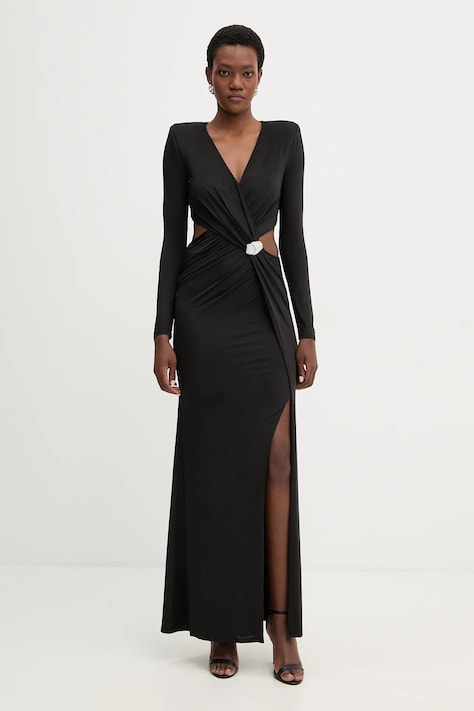 Φόρεμα Marciano by Guess ELSA χρώμα: μαύρο, 6RGK06 6262Z