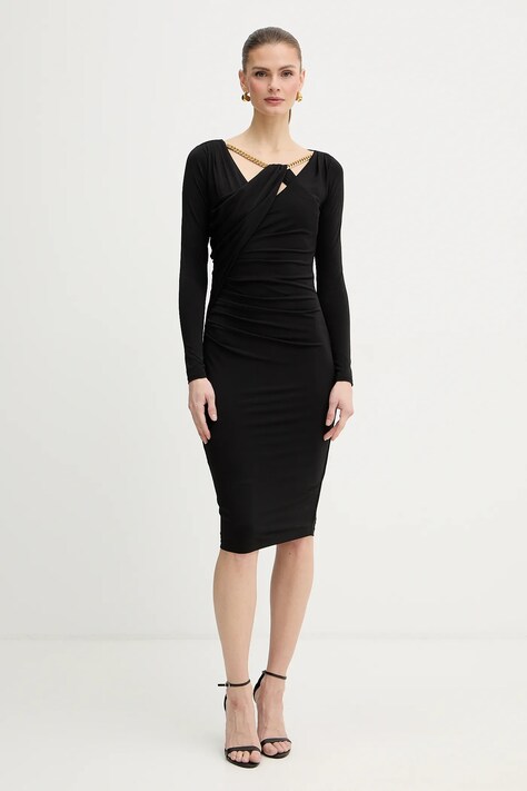 Šaty Marciano by Guess CARLI čierna farba, mini, priliehavé, 6RGK16 6257A