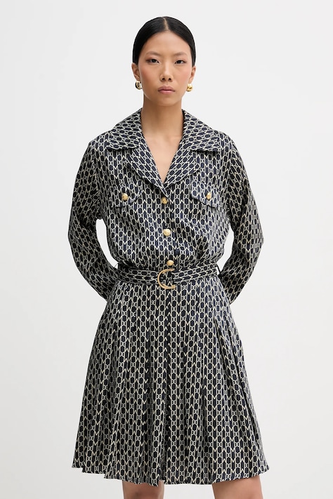 Marciano by Guess sukienka ELIDA kolor granatowy mini rozkloszowana 6RGK30 7435A