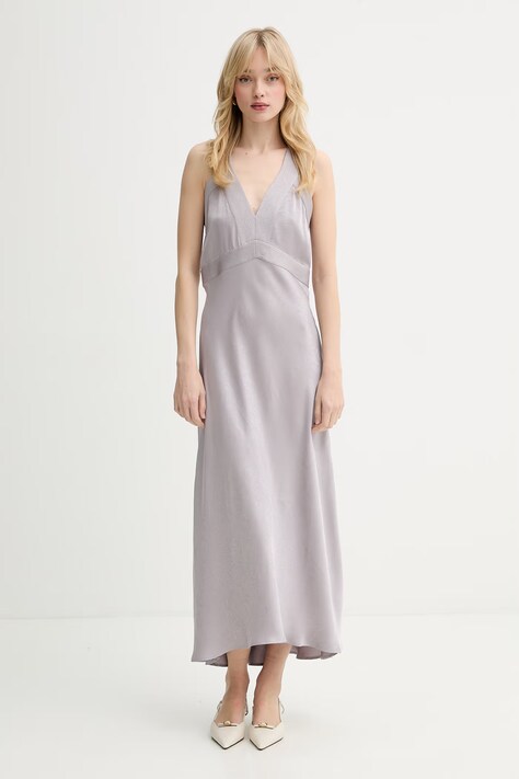 Φόρεμα BOSS Orange C Danden χρώμα: μοβ, 50553582