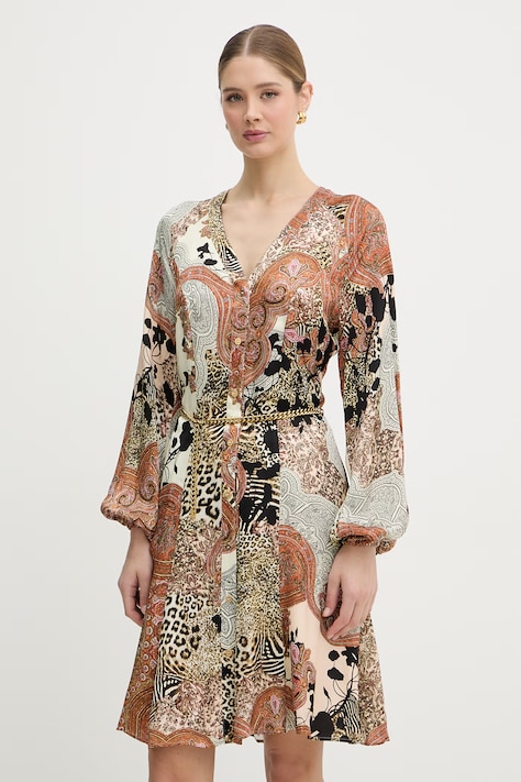 Marciano by Guess haljina GWENDA smeđa G6GK07 W1763