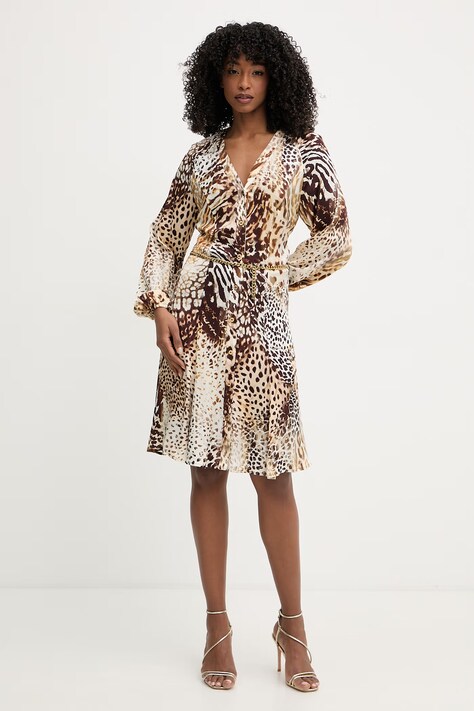 Marciano by Guess šaty GWENDA hnedé G6GK07 W1763