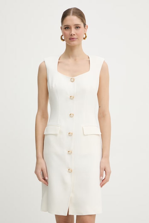 Marciano by Guess sukienka z wiskozą GRETHA beżowa gładka G6GK26 W1866