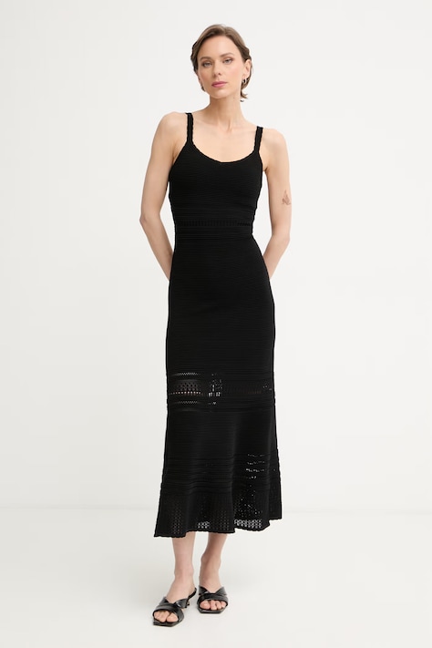 Marciano by Guess šaty s viskózou CAROL čierne G6GK40 Z0635