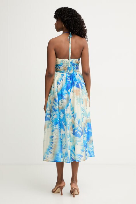Marciano by Guess розкльошена сукня з ліоцелем KAT — SS26-SUD05I, блакитний — фото 3