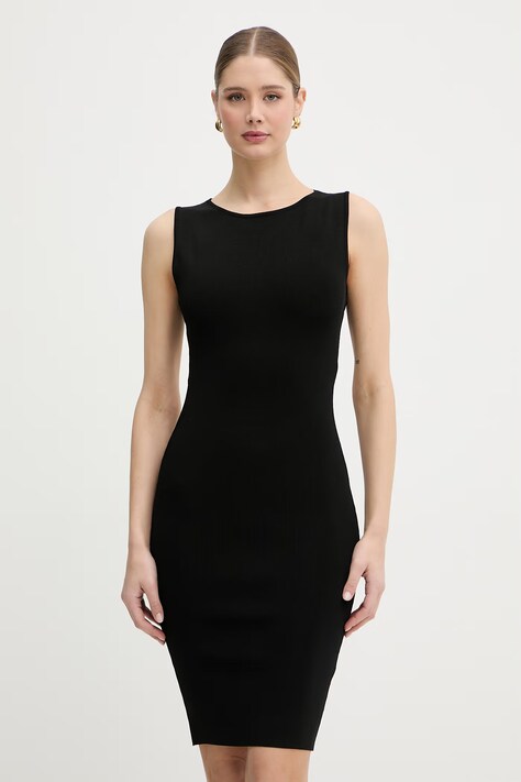 Marciano by Guess платье bodycon с вискозой CONCHA чёрное однотонное G6GK56 Z0665