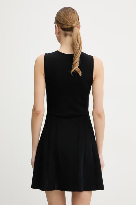 Marciano by Guess розкльошена сукня з віскозою KASHU — SS26-SUD05O, чорний — фото 3