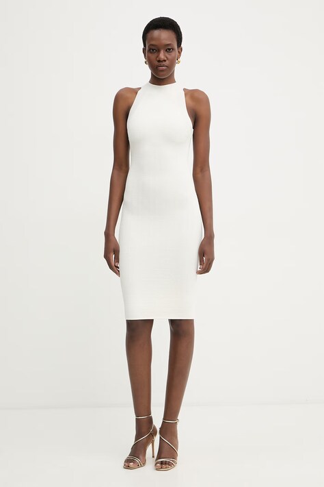 Marciano by Guess sukienka bodycon z wiskozą KIANNA beżowa G6GK67 Z0764