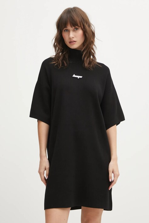 Hugo Blue sukienka Simo_B kolor czarny midi oversize 50554219