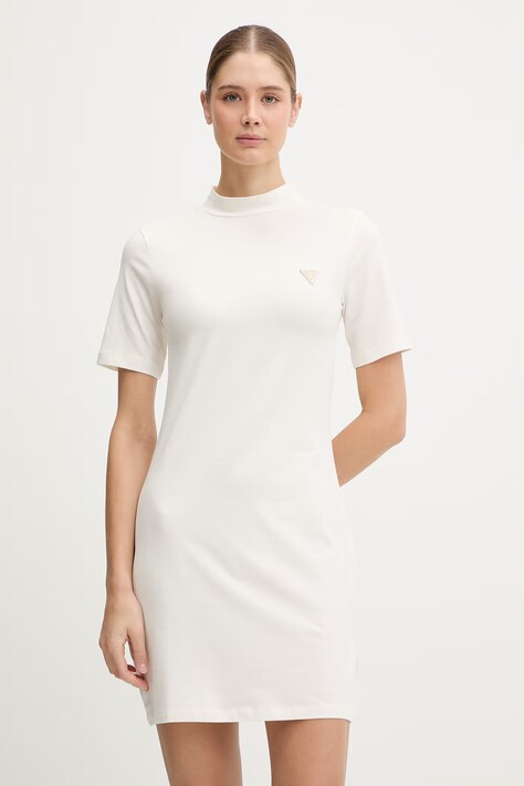 Guess sukienka SONIA kolor beżowy mini prosta V6RK04 J1314