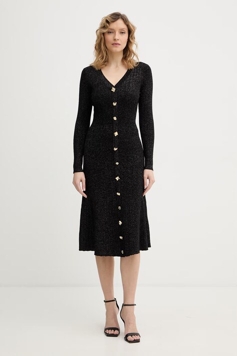 Guess sukienka JELENE kolor czarny mini rozkloszowana W6RK02 Z3700