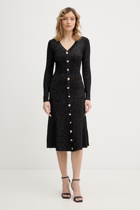 Сукня Guess JELENE колір чорний mini розкльошена W6RK02 Z3700