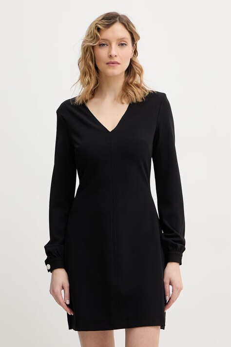 Сукня Guess EVELINA колір чорний mini пряма W6RK30 KCBO2